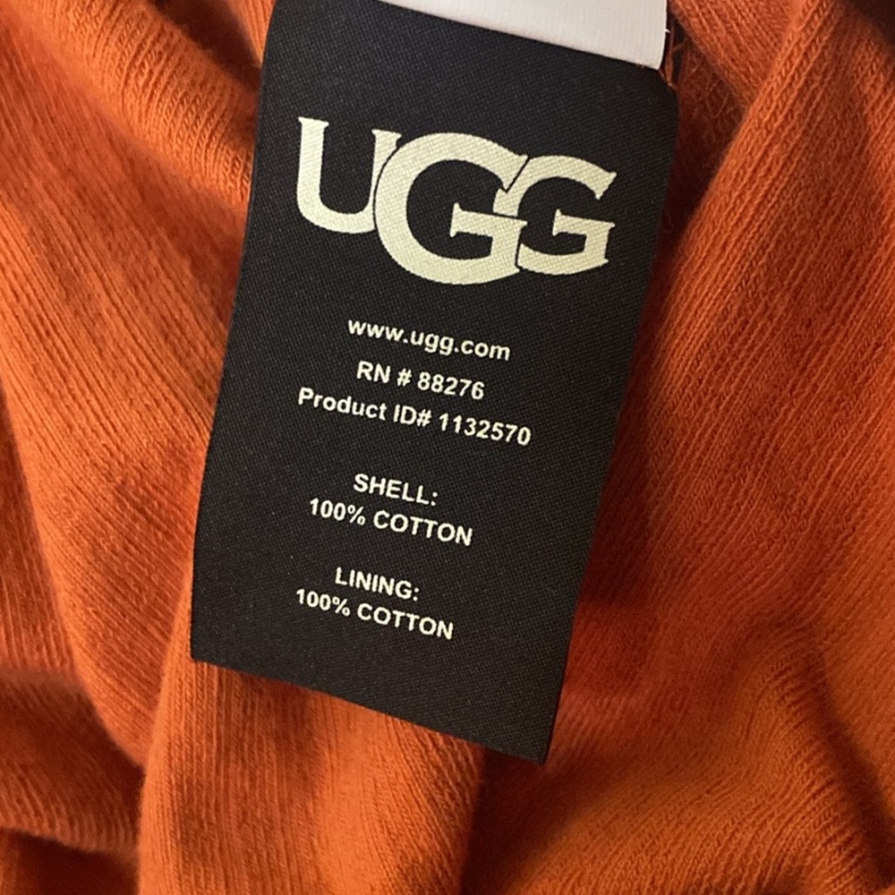 UGG Rust Orange Corduroy Hooded Jumpsuit - Picture 6 of 6